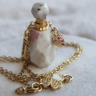 Collier élixir tourmaline rose