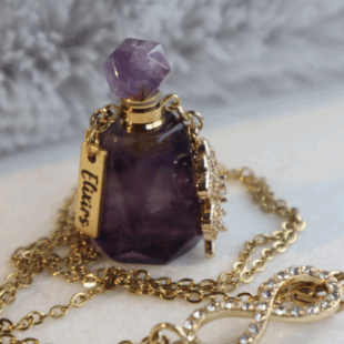 Collier élixir améthyste arc-en-ciel