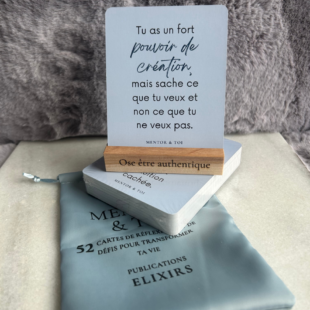 Jeu de cartes Mentor et Toi personnalisé